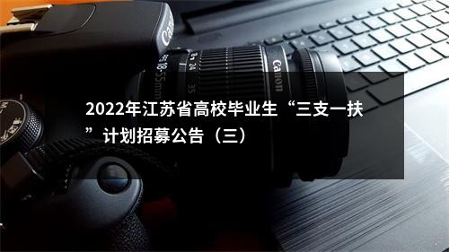 2022年江苏省高校毕业生“三支一扶”计划招募公告（三）                进入阅读模式 图片